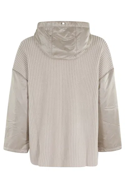 Herno Resort Jacket In Wool And Ultralight Nylon In Nude