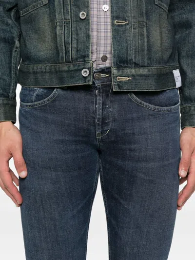 Dondup Skinny Jeans In Blue Denim In Blue