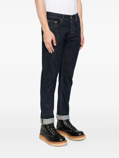 Dondup 'icon' Regular-fit Blue Jeans In Blue