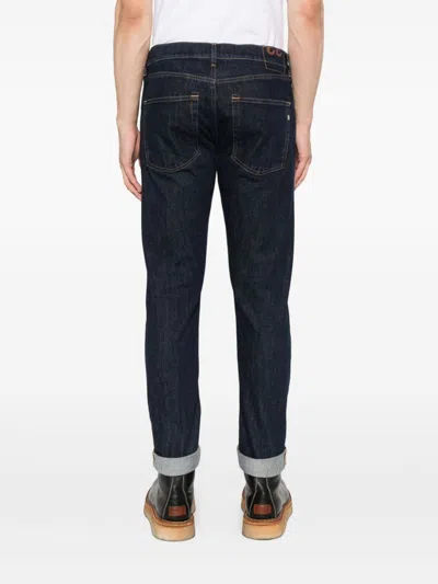Dondup 'icon' Regular-fit Blue Jeans In Blue