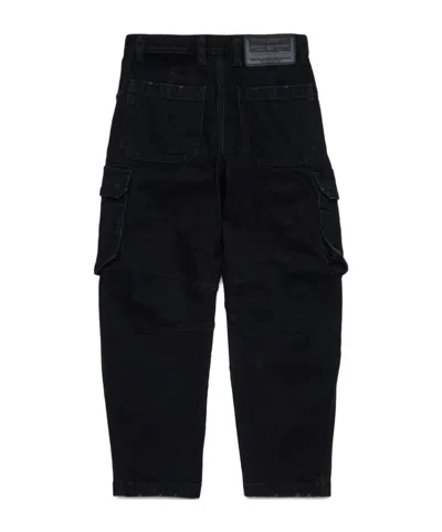Diesel D-dave-cargo Jeans In Black