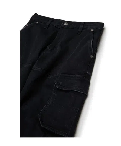 Diesel D-dave-cargo Jeans In Black