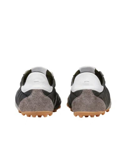Maison Margiela Womens Khaki Sprinters Leather And Suede-trimmed Nylon Trainers Eur 37 / 4 Uk In Multi