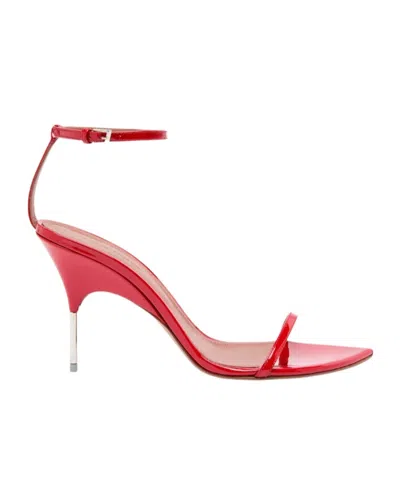 Amina Muaddi 95mm Bruna Strappy Sandals In Red
