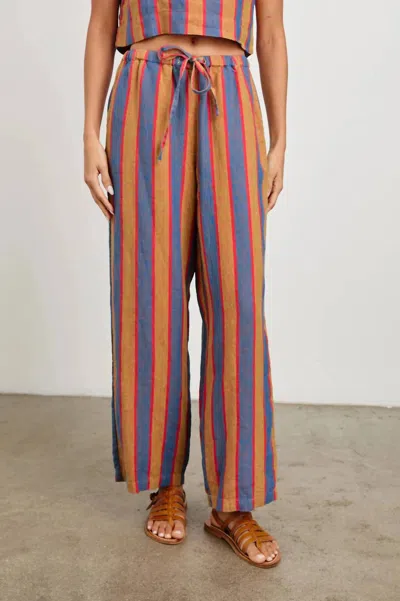 Rails Emmie Stripe Linen Drawstring Pants In Multi