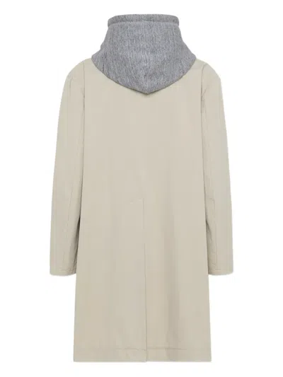 Dsquared2 Hooded Coat With Drawstring And Pockets In Multi