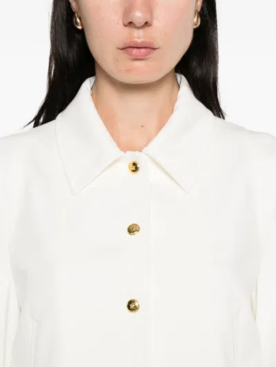 Pinko 'gelato' Trucker Jacket In White
