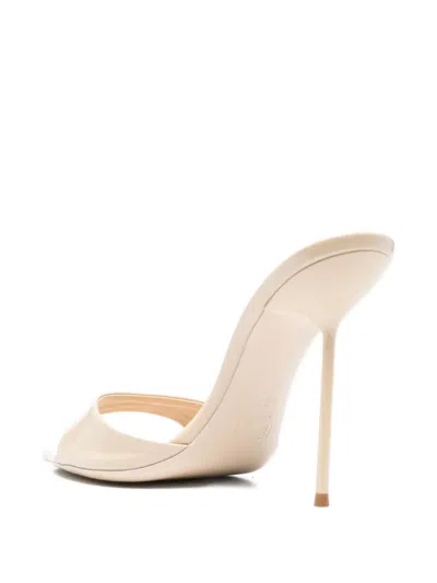 Paris Texas 105mm Lidia Patent Leather Mules In Neutral