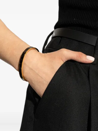 Dsquared2 Crocodile-effect Bracelet In Brown