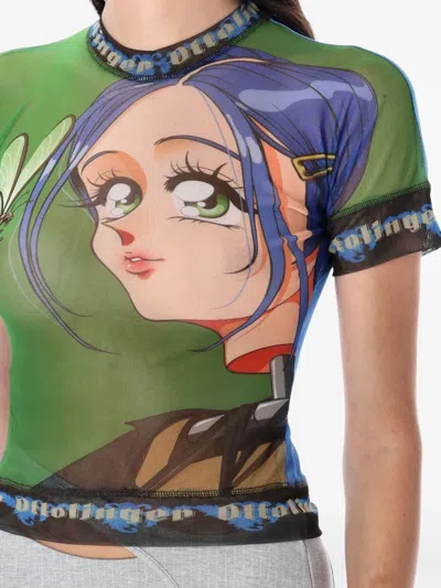 Ottolinger T Shirts Black, Green In Multi