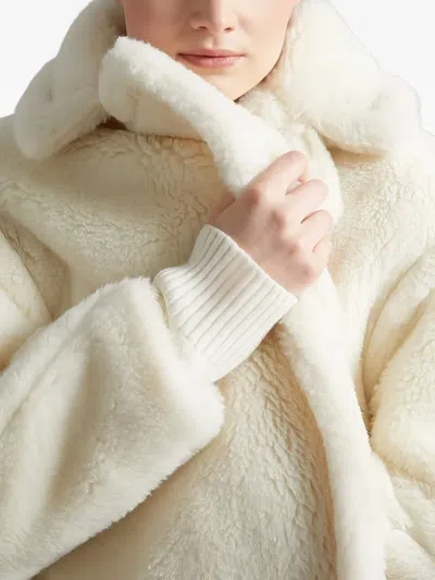 Max Mara Oversized Double-breasted Alpaca-wool Coat With Silk Base In Neutral