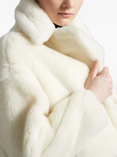 Max Mara Oversized Double-breasted Alpaca-wool Coat With Silk Base In Neutral