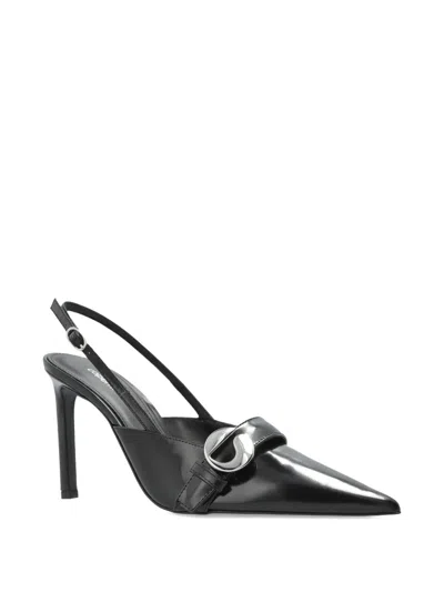 Coperni 110mm Slingback Pointed-toe Pumps In Black