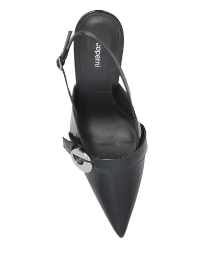 Coperni 110mm Slingback Pointed-toe Pumps In Black
