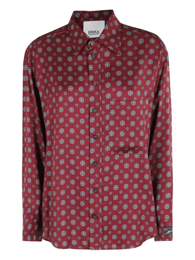 Erika Cavallini Patterned Button-down Shirt In Multi