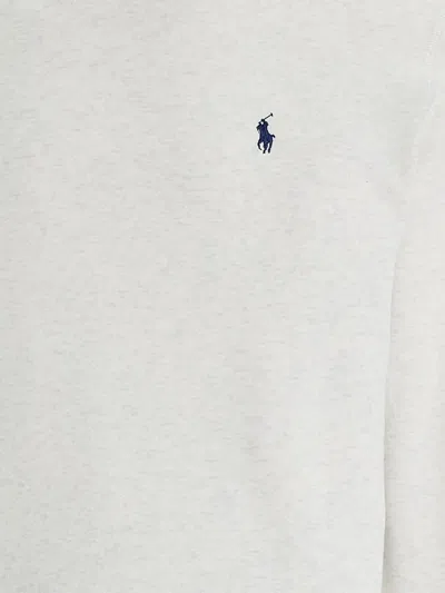 Polo Ralph Lauren Long-sleeve Crew-neck Sweatshirt In White