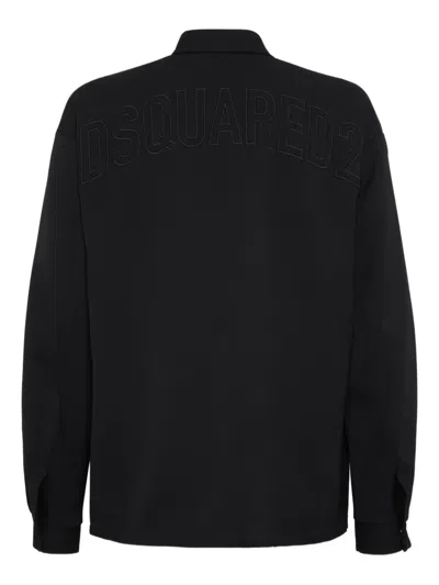 Dsquared2 Wool Coach Jacket In Black