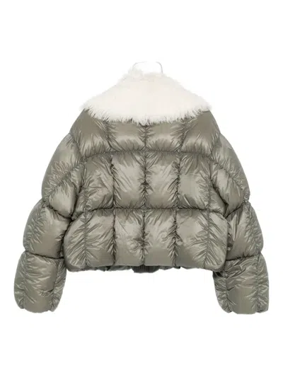 Jil Sander Water Repellent Down Jacket In Green