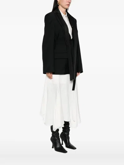 Rohe Shawl-lapel Wool Jacket In Black