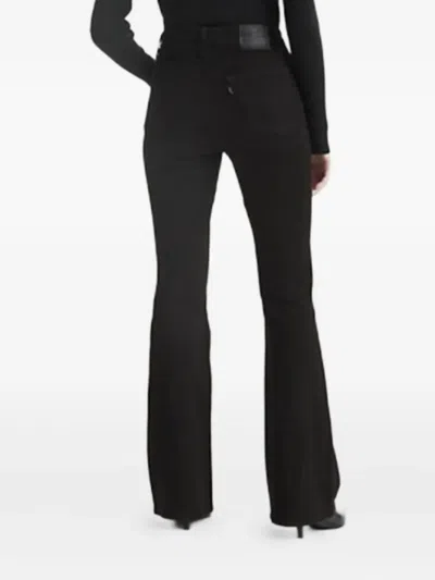 Levi's Women's 726 High Rise Slim Fit Flare Jeans In Black