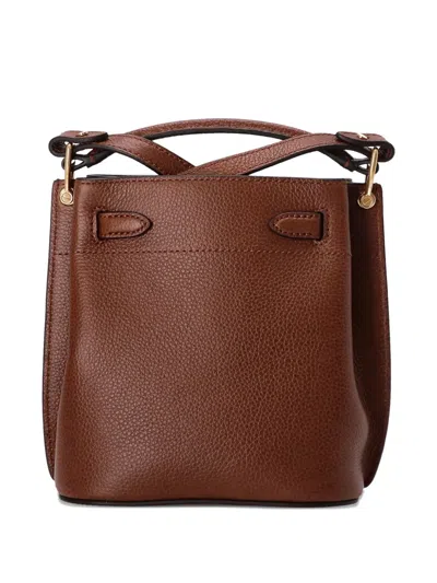Mulberry Islington Grained Leather Bucket Bag In Brown