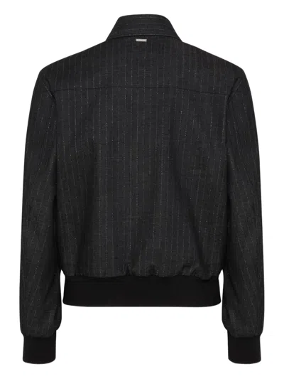 Dsquared2 Long Sleeve Casual Jacket In Black