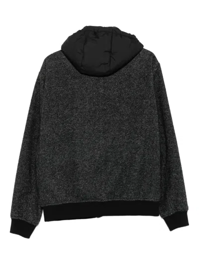 Canali Long Sleeve Jacket In Black