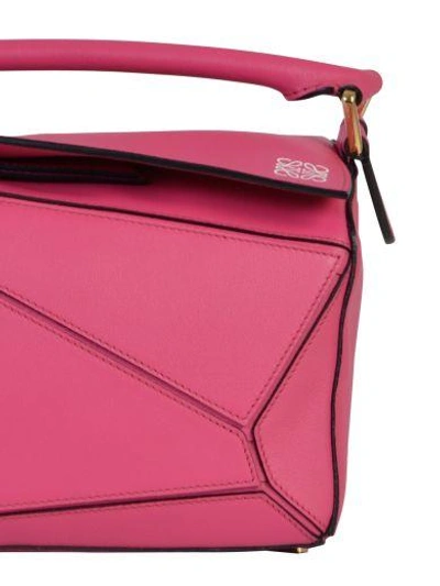 Shop Loewe Small Puzzle Bag In Fuxia