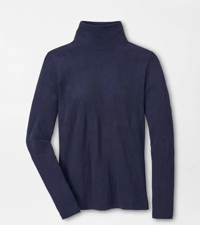 Peter Millar Stratus Baselayer Performance Turtleneck In Navy