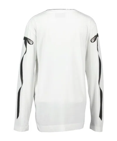 Simone Rocha Printed Cotton Jersey T-shirt In White
