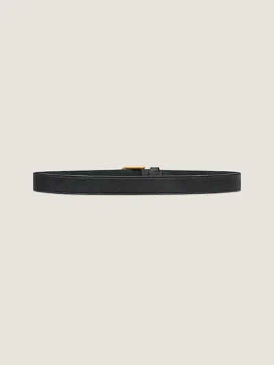 Givenchy Voyou Belt In Shiny Leather In Black