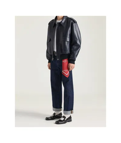 Givenchy Wide Leg Jean In Denim In Blue
