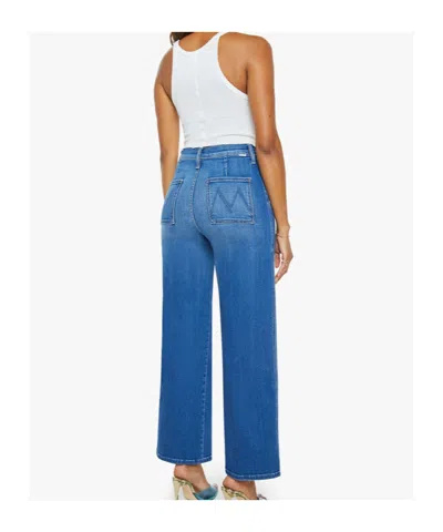 Mother The Stitch Up Maven Hover Nip It In The Bud Jeans In Blue
