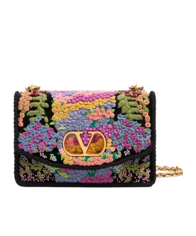 Valentino Garavani Vain Embroidered Shoulder Bag Woman Multicolour Uni