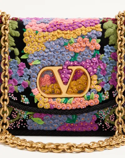Valentino Garavani Vain Embroidered Shoulder Bag Woman Multicolour Uni