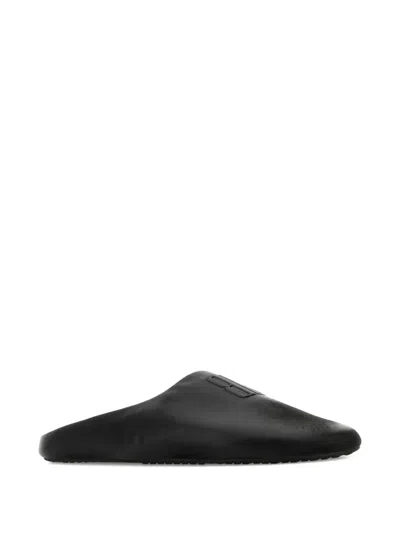 Balenciaga Château Mule Flat In Black