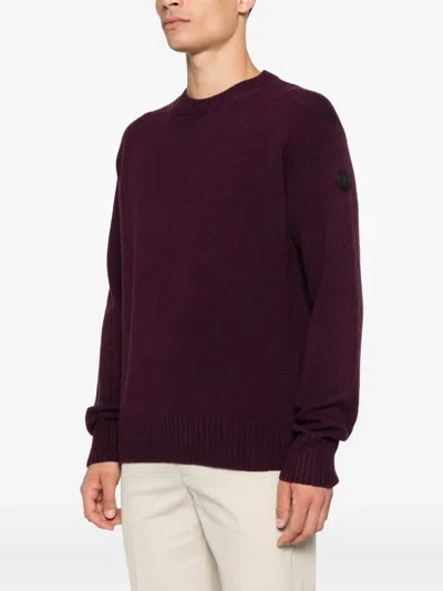 Moncler Pull En Laine Et Cachemire In Purple