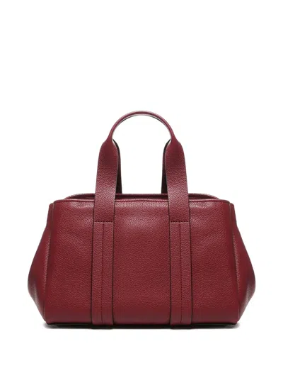 Michael Michael Kors Small Romee Leather Top-handle Tote Bag In Red