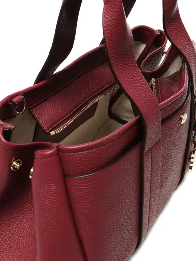 Michael Michael Kors Small Romee Leather Top-handle Tote Bag In Red