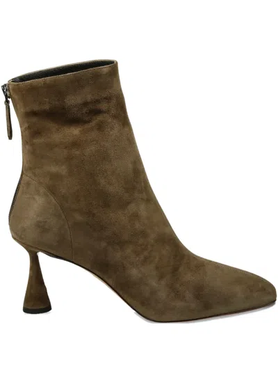 Aquazzura Love Suede Ankle Bootie 75 In Green