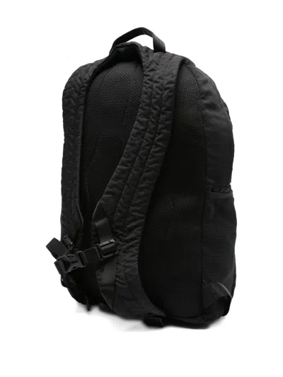 C.p. Company Navy Nylon B Lens Backpack In Black