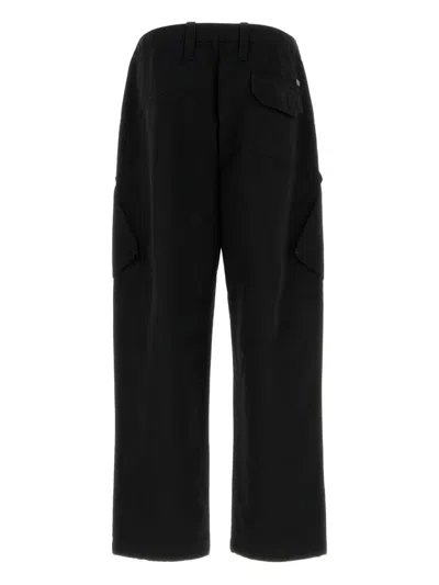 C.p. Company C.p.company Black Cotton Cargo Pant In Black