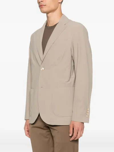 贴袋搭扣西装夹克