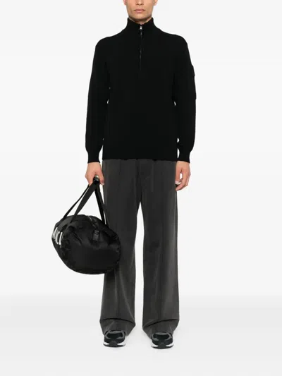 C.p. Company Half-zip Sweater In Black