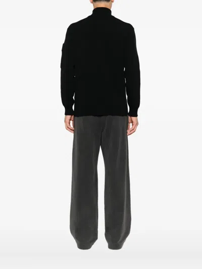 C.p. Company Half-zip Sweater In Black