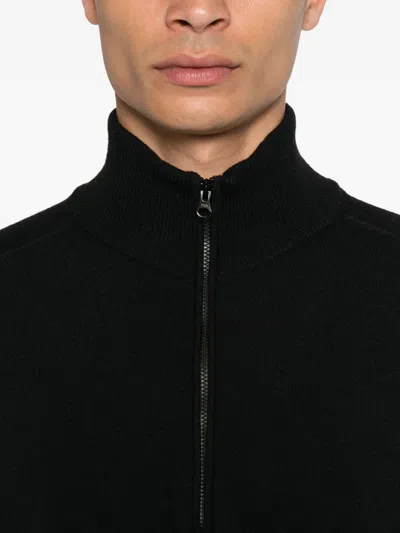 C.p. Company Half-zip Sweater In Black