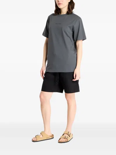 Daily Paper Tin Lid Logo-print Graphic T-shirt In Gray