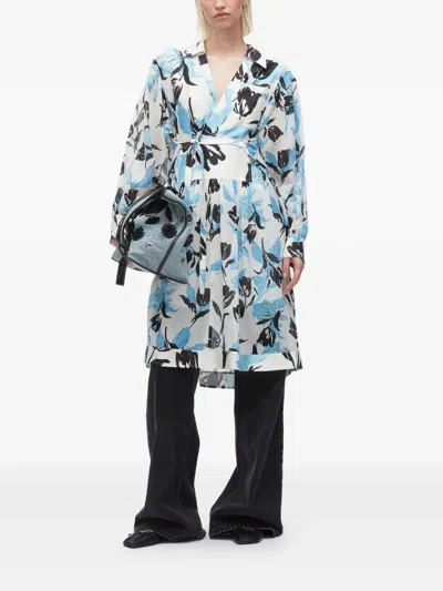 3.1 Phillip Lim Floral-print Belted Dress In Multi