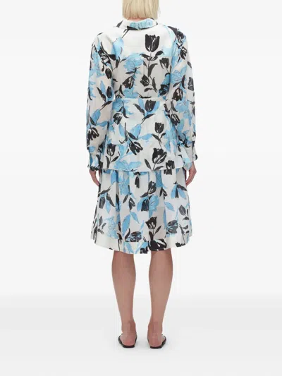 3.1 Phillip Lim Floral-print Belted Dress In Multi