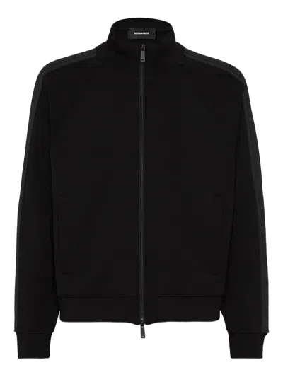 Dsquared2 Zip-up Sweatshirt In Black
